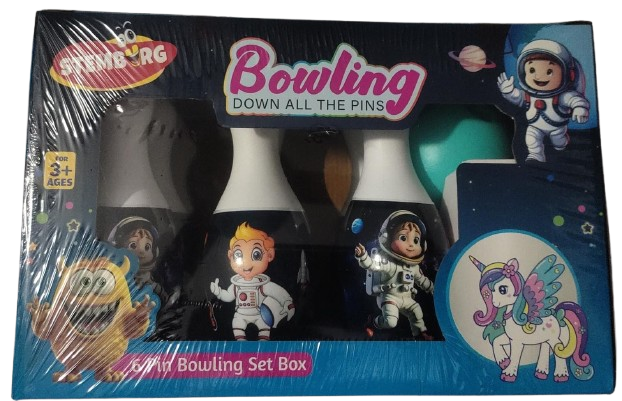 Bowling Play Toy Set with 6 Bottles and 1 Ball Game for Kids Bowling