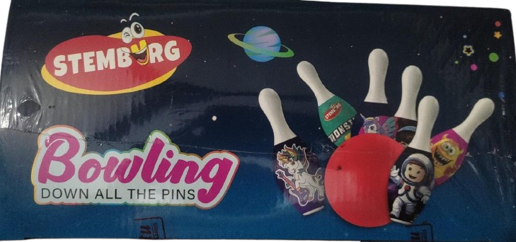 Bowling Play Toy Set with 6 Bottles and 1 Ball Game for Kids Bowling