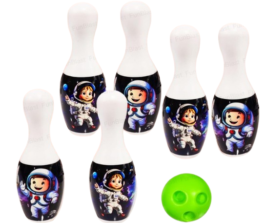 Bowling Play Toy Set with 6 Bottles and 1 Ball Game for Kids Bowling
